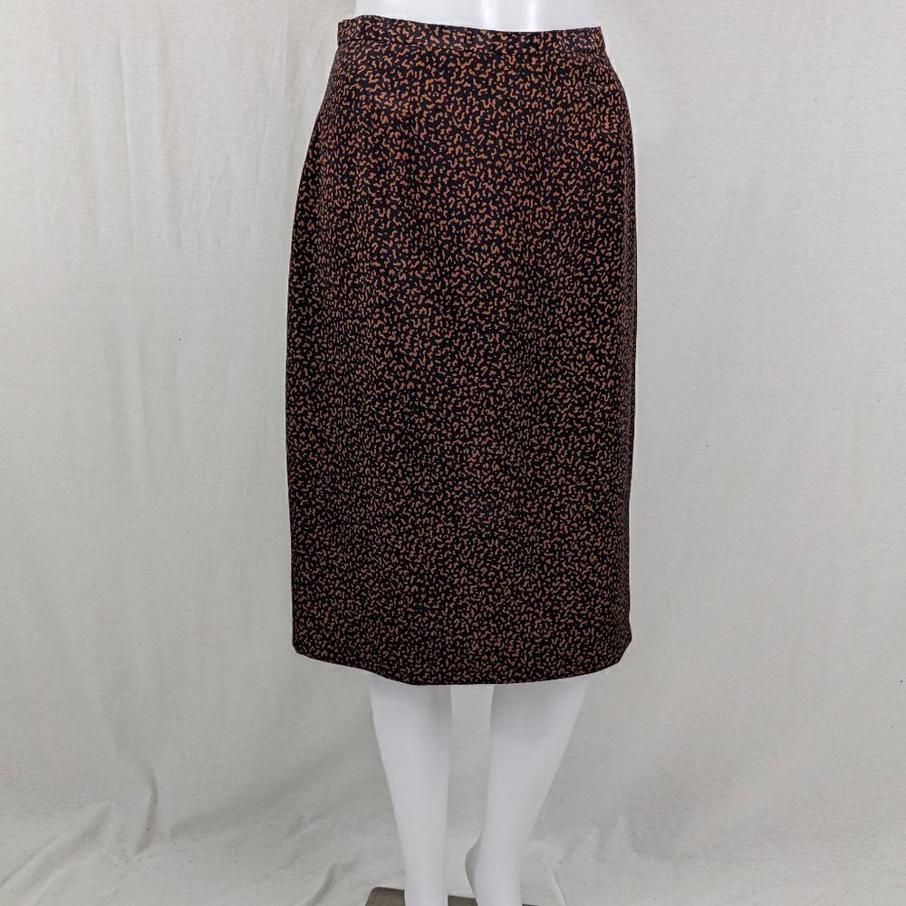 Vintage Stefanie Animal Print Skirt 27" Waist